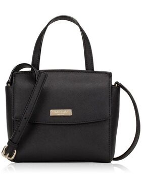Kate Spade Laurel Way Mini Alisanne Crossbody Bag in Black Leather NWT